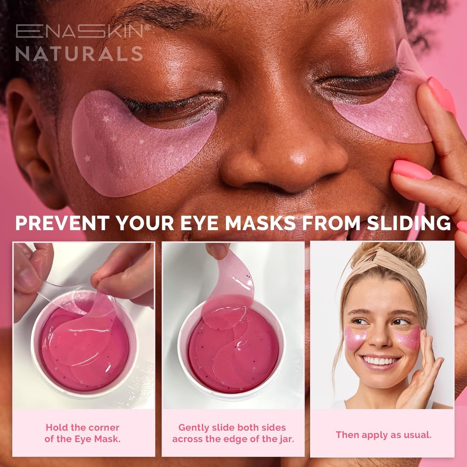 Premium USA imported caffeine eye patches for puffiness and wrinkle reduction