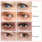 Permotary eye treatment patches being applied under the eye