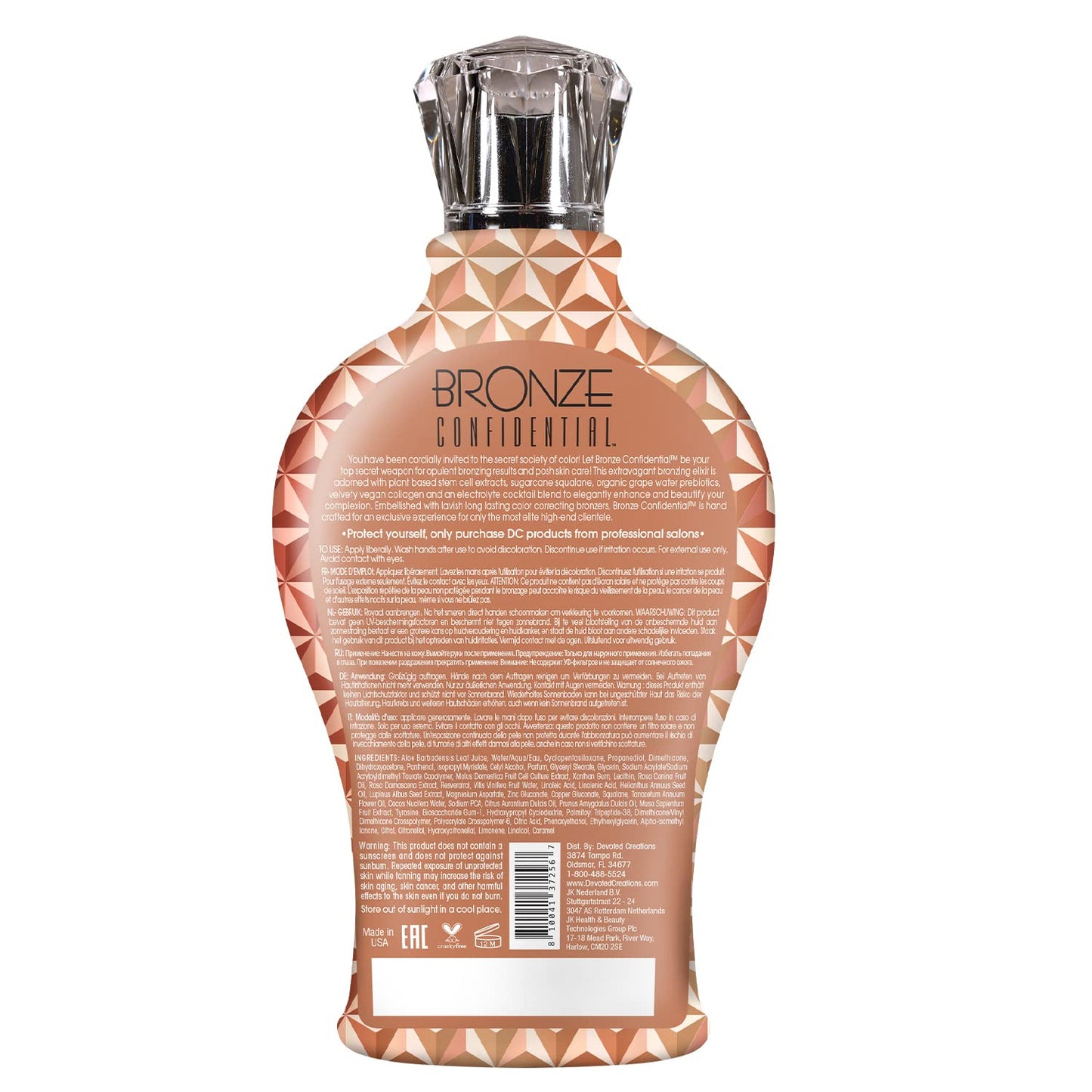 Devoted Creations Bronze Confidential 12.25 fluid ounce tanning lotion