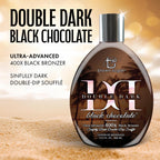 Tan Inc 400X black bronzer tanning lotion side profile and label detail