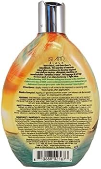 Tan Asz U Island Black bronzing lotion packaging details
