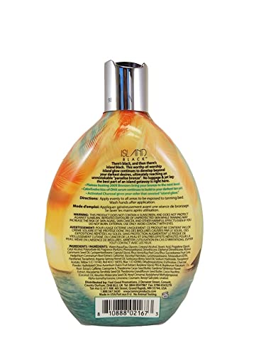Tan Asz U Island Black 200X Bronzer texture and lotion swatch