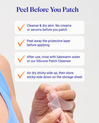 Medical grade silicone forehead pads laid flat