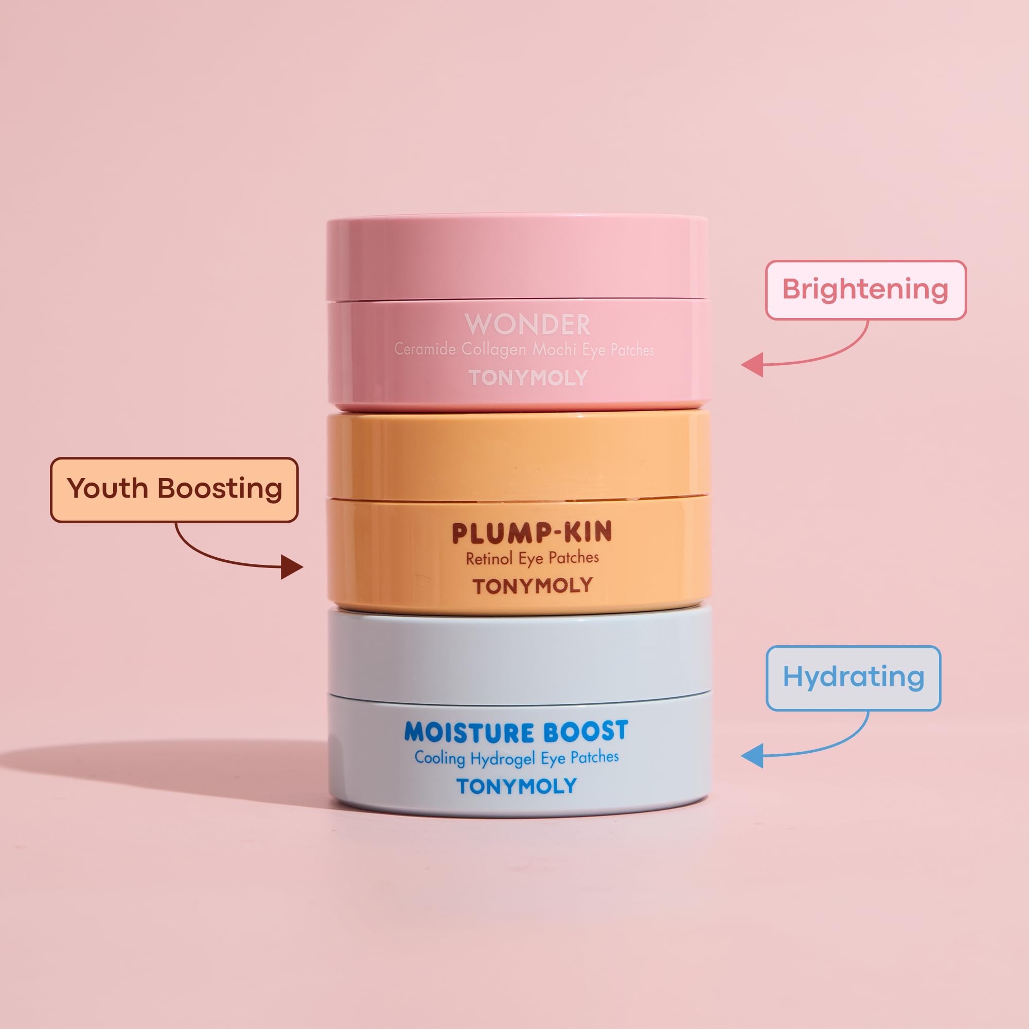 TONYMOLY moisture boost eye patches box showing detailed usage instructions.