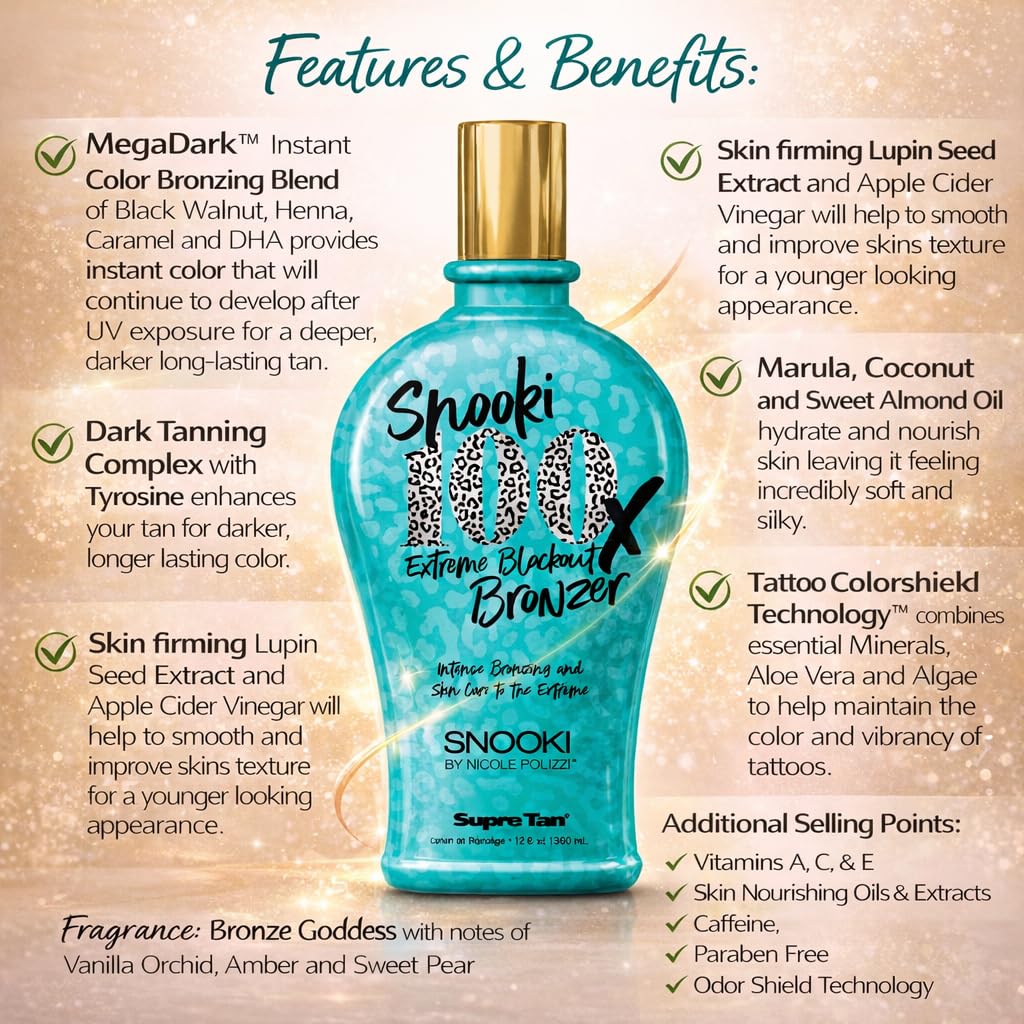 Supre Snooki tanning lotion container close up