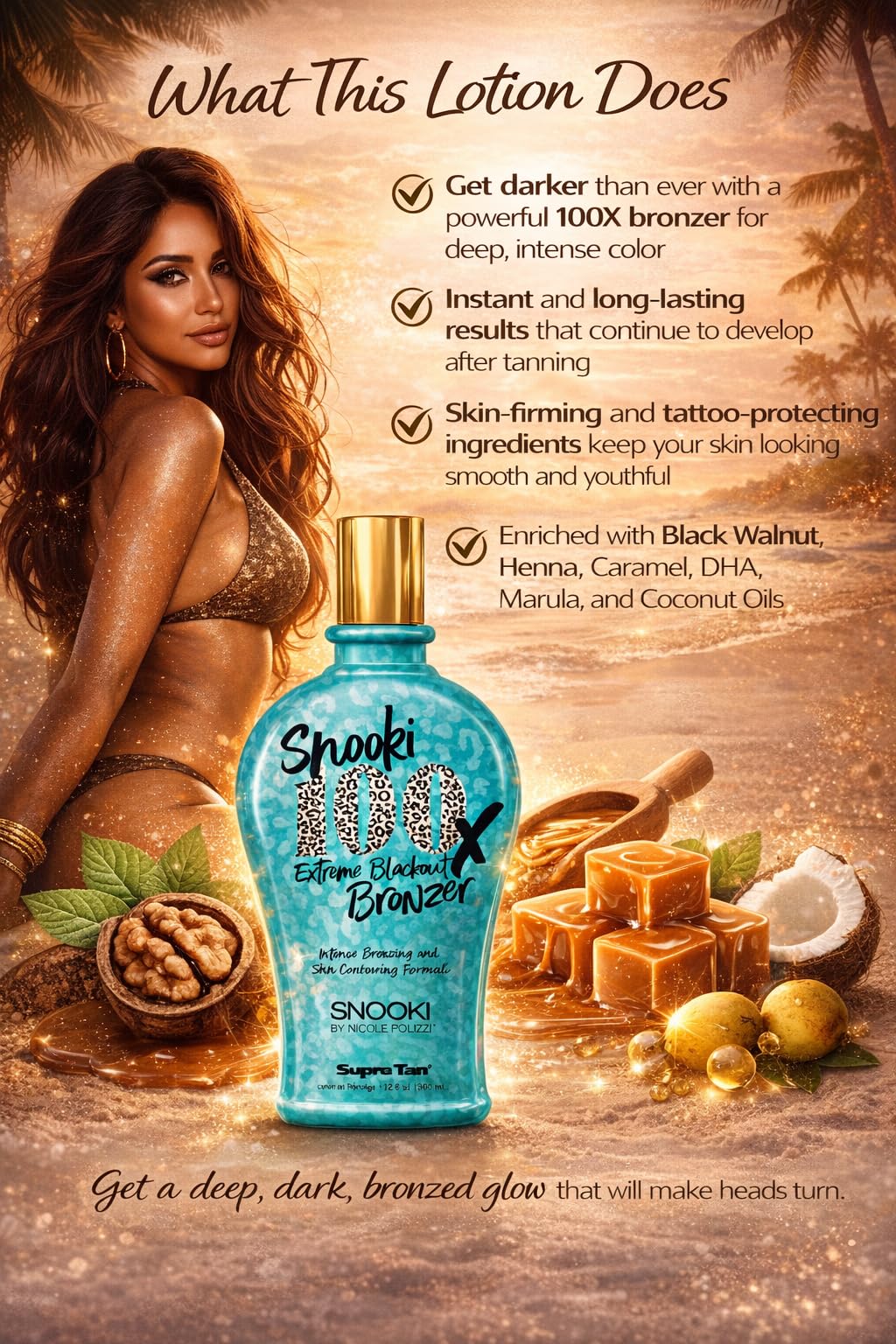 Supre Snooki 100x Extreme Blackout Bronzer 12 fluid ounces packaging