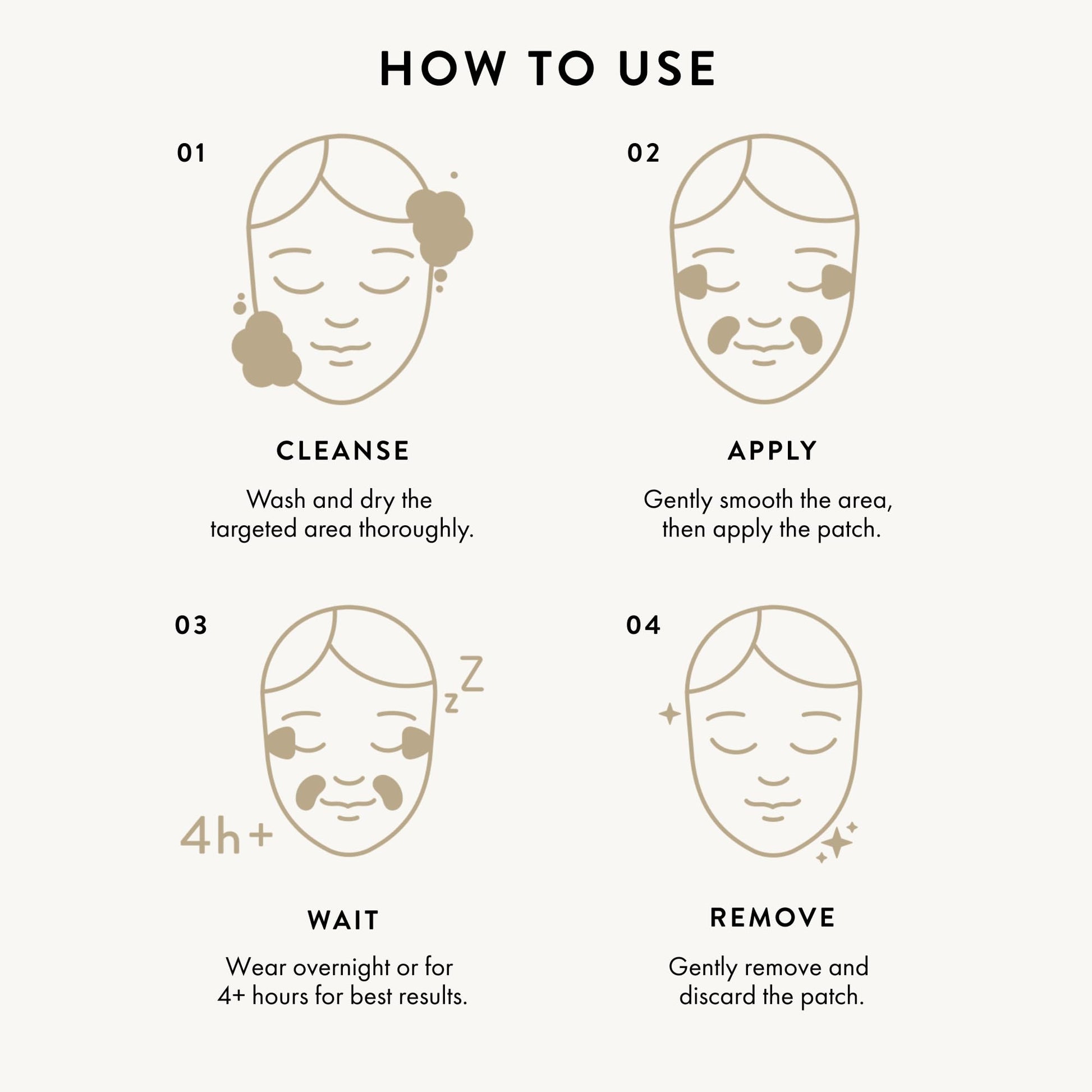Before and after visualization of forehead skin smoothness using Korean overnight patches.