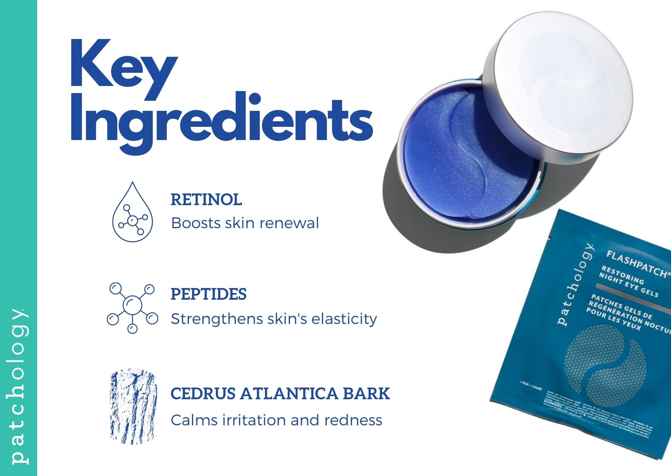 Under-eye gel patches with retinol and collagen for dark circles and wrinkles removal
