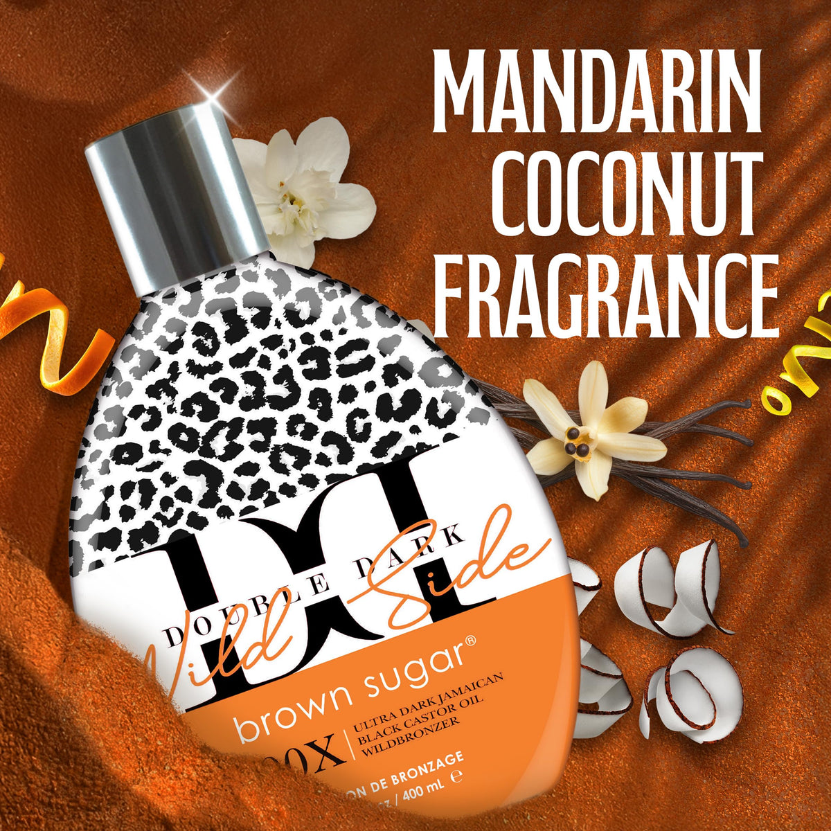 Brown Sugar Tanning Lotion cap and pump mechanism detail