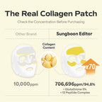Sungboon Editor Deep Collagen Melting Patch application demonstration on under eyes