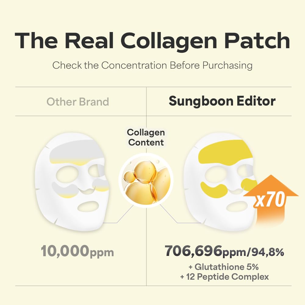 Korean skincare melting collagen sheet being activated with a facial serum mist.