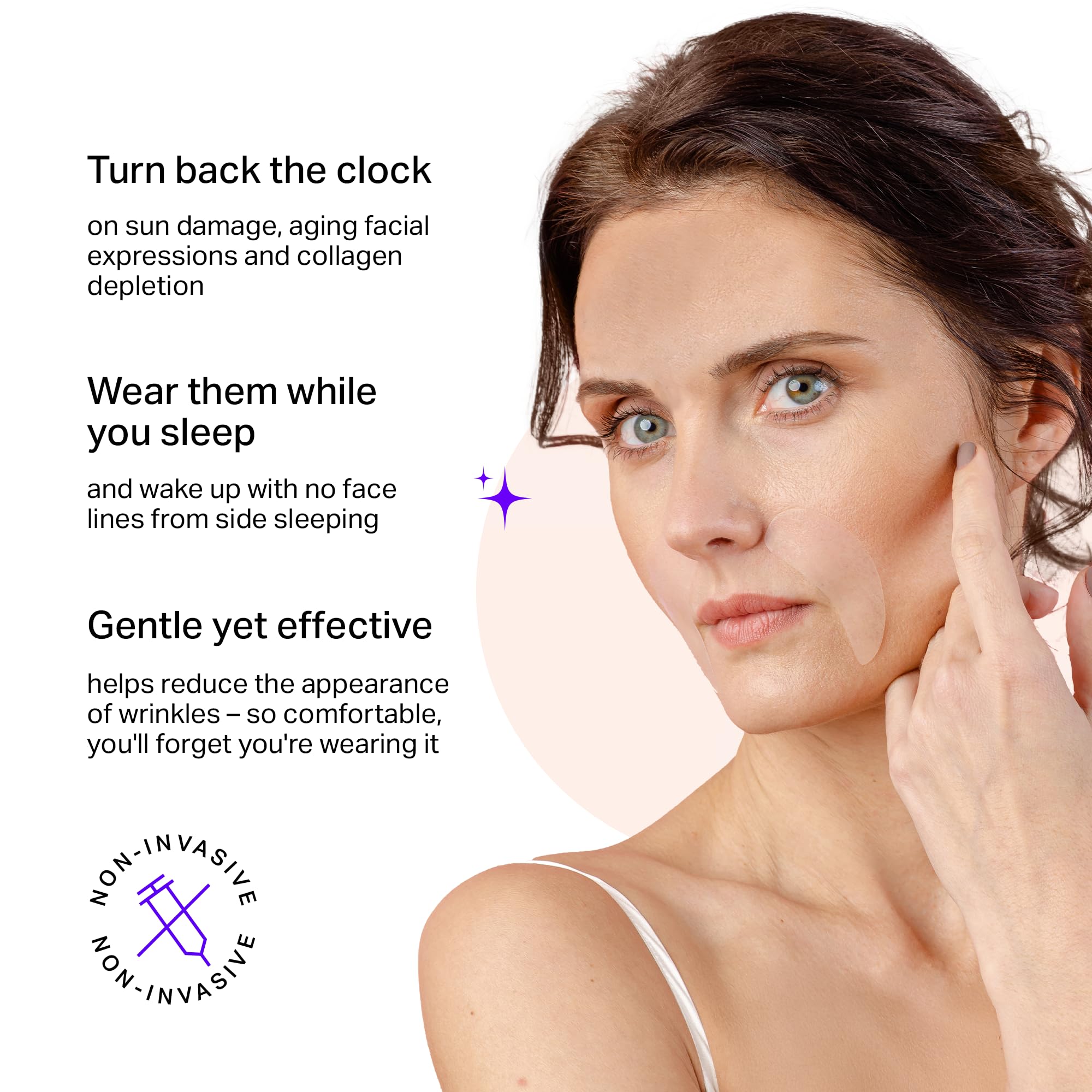 BLUMBODY facial smoothing strips for expression lines between the eyes