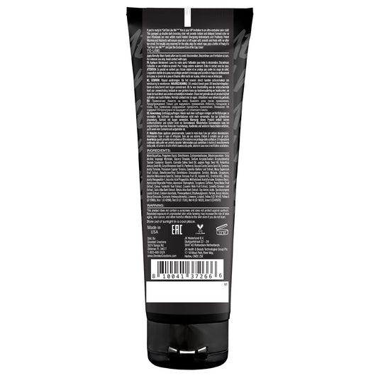Detailed view of Devoted Creations tanning lotion bottle