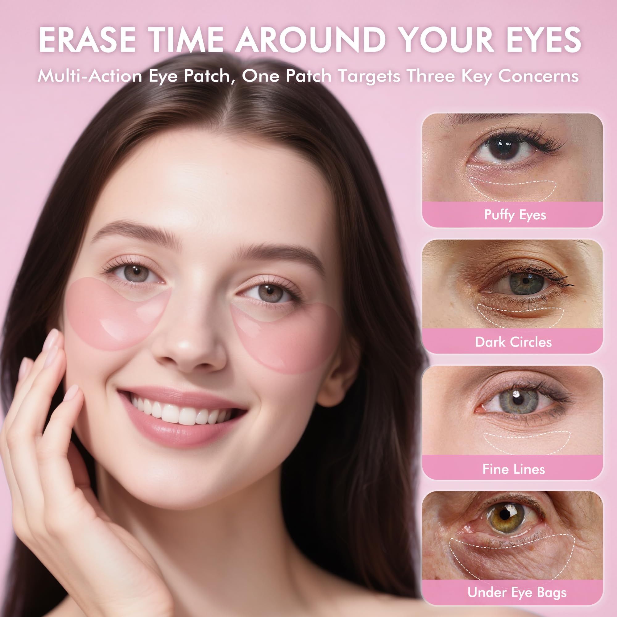 Forty pairs pack of soothing gel masks designed for brightening dark circles under the eyes.