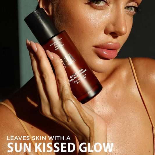Bia Golden Hour bronzing cream texture showing smooth finish