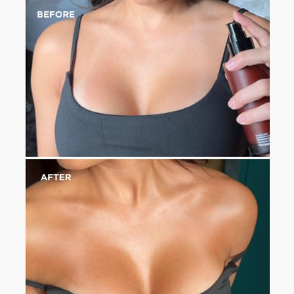 Bia body bronzer packaging detail and brand logo
