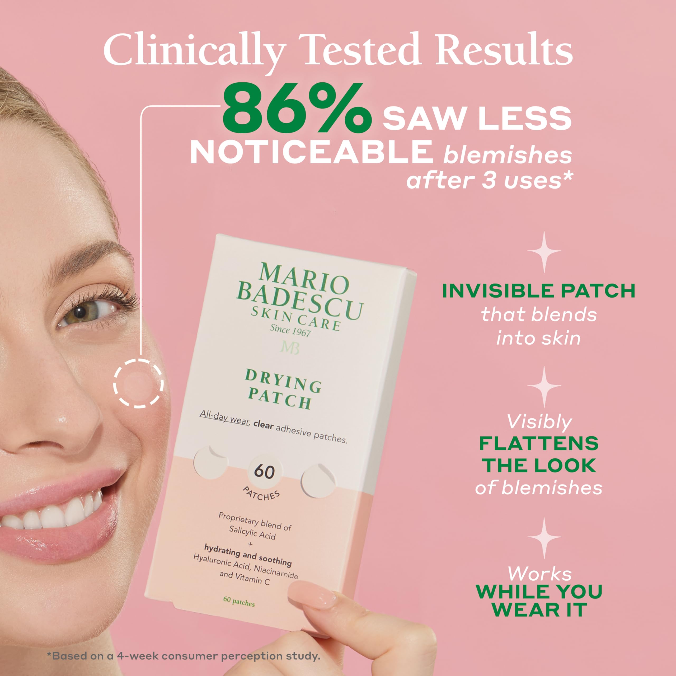 Mario Badescu invisible blemish covering patches designed for all day discreet wear