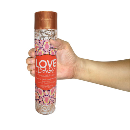 Authentic Swedish Beauty tanning lotion bottle side profile