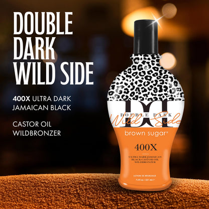 Close up of Brown Sugar 400X wild bronzer label