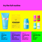 Starface recovery patches container opened showing individual star stickers