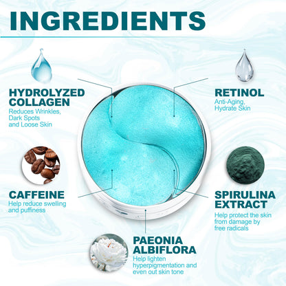 Arvesa anti aging moisturizer mask 60 gel pads showing texture and application shape.