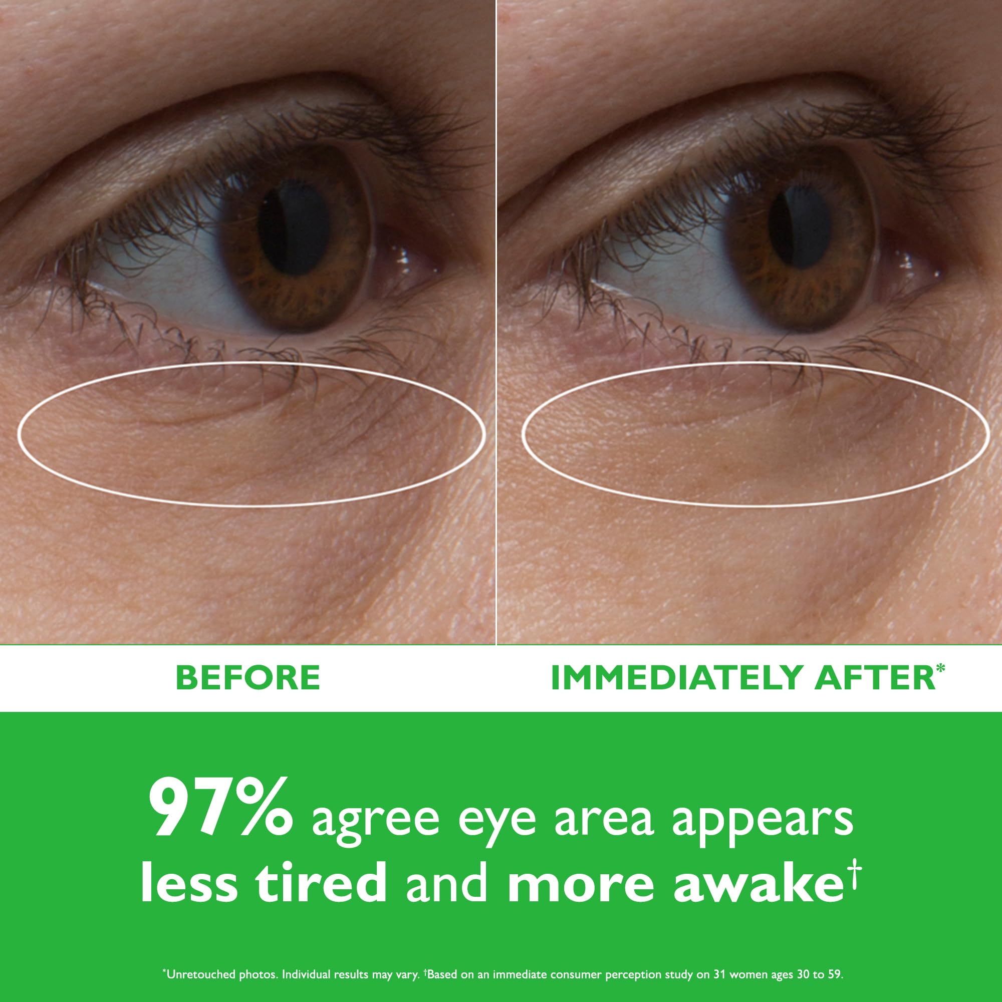 Using spatula to apply Peter Thomas Roth eye patch