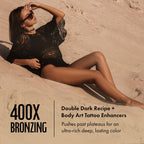 TanMax Brown Sugar Dipped In Dark 400X Tanning Lotion back label details