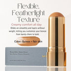 Merit Bronze Balm Sheer Sculpting Bronzer size and texture swatch