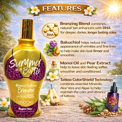 Texture sample of Snooki Summer In A Bottle bronzing lotion