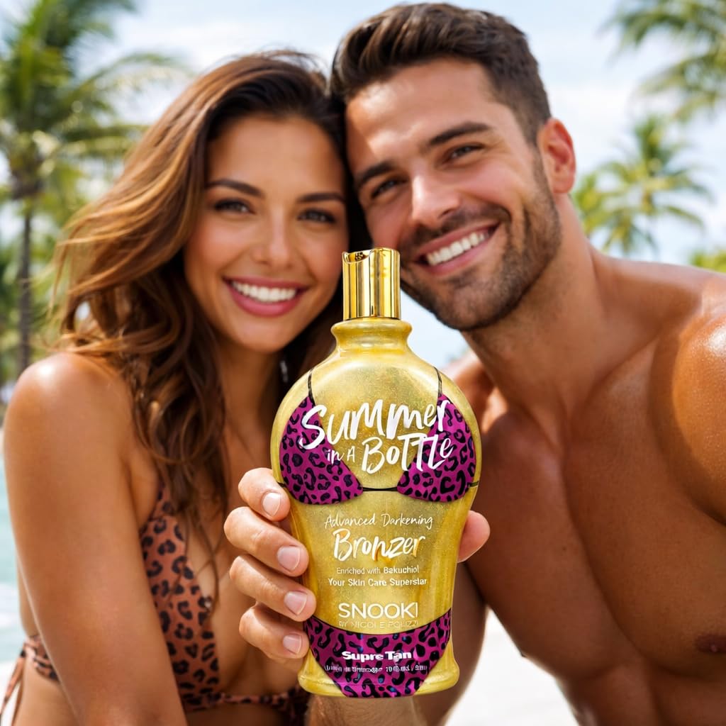 Side profile of Snooki Summer In A Bottle 12 fluid ounce tanning lotion