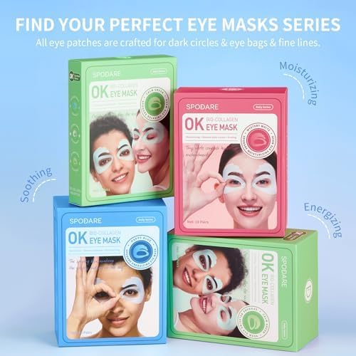 Spodare 6 pairs eye mask packaging layout