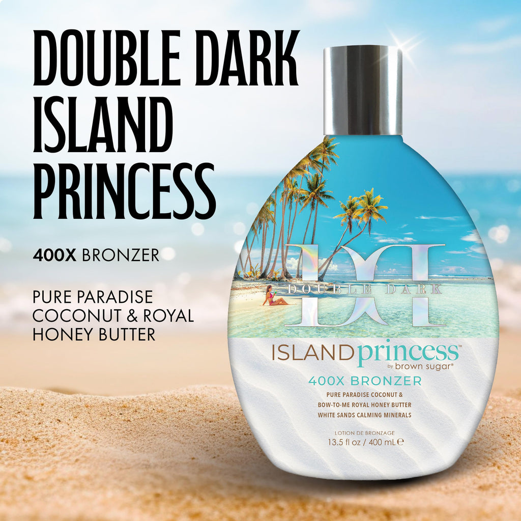 Brown Sugar Island Princess tanning lotion back label instructions