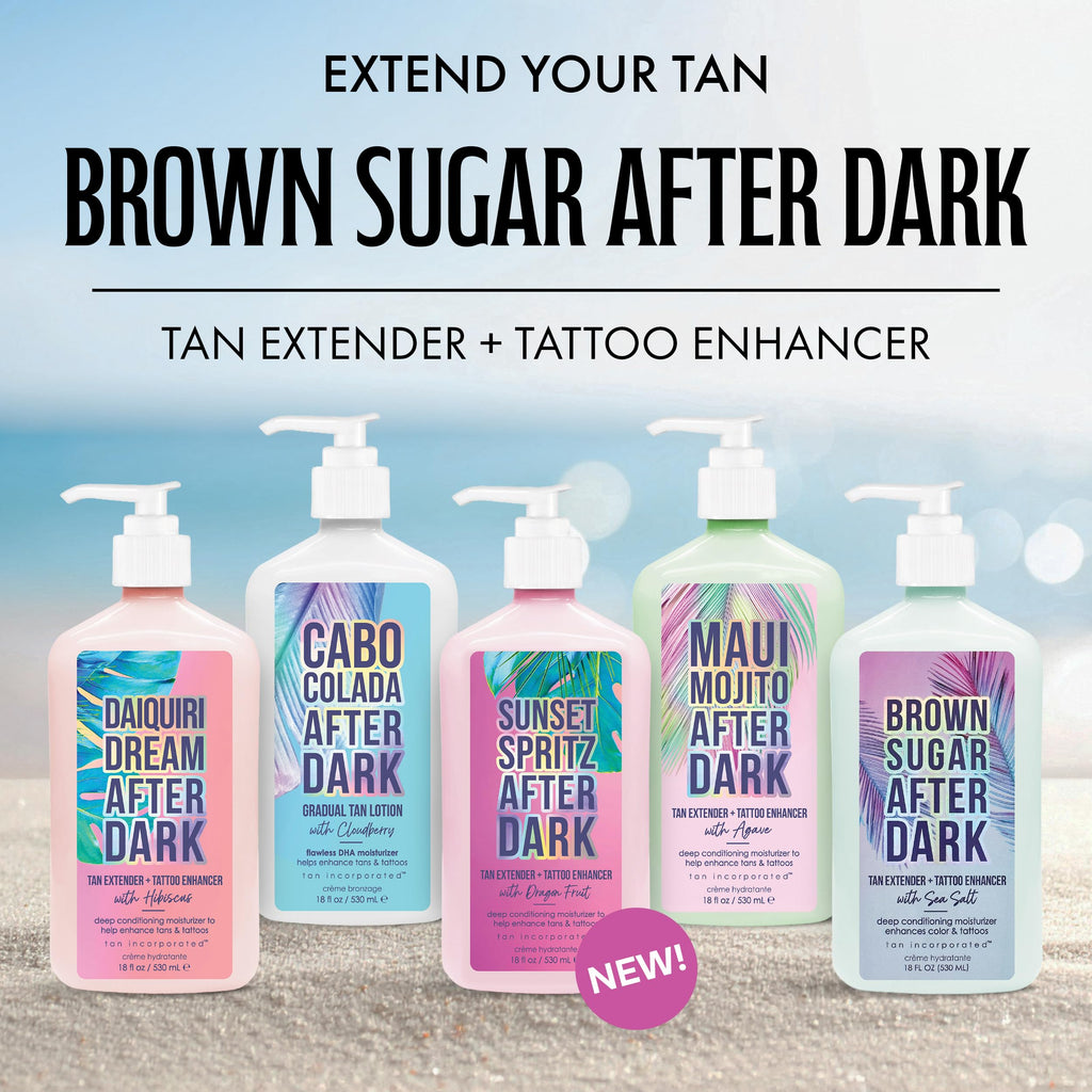 Brown Sugar Island Princess tanning lotion side profile