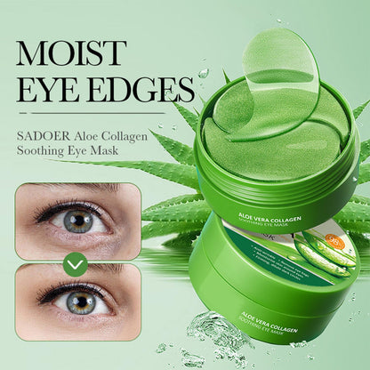 Eakroo soothing under eye patches packaging showing collagen skincare benefits