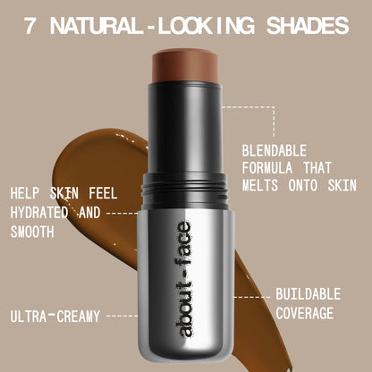 About-Face Beach Freak Bronzer Stick packaging showing brand logo