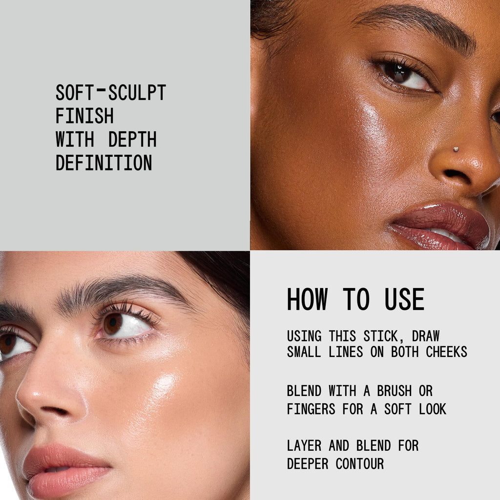Open About-Face Beach Freak Bronzer Stick revealing creamy texture.