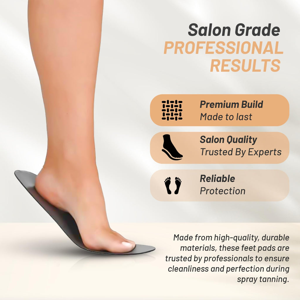 Mji one size fits all foot pads for salon tanning