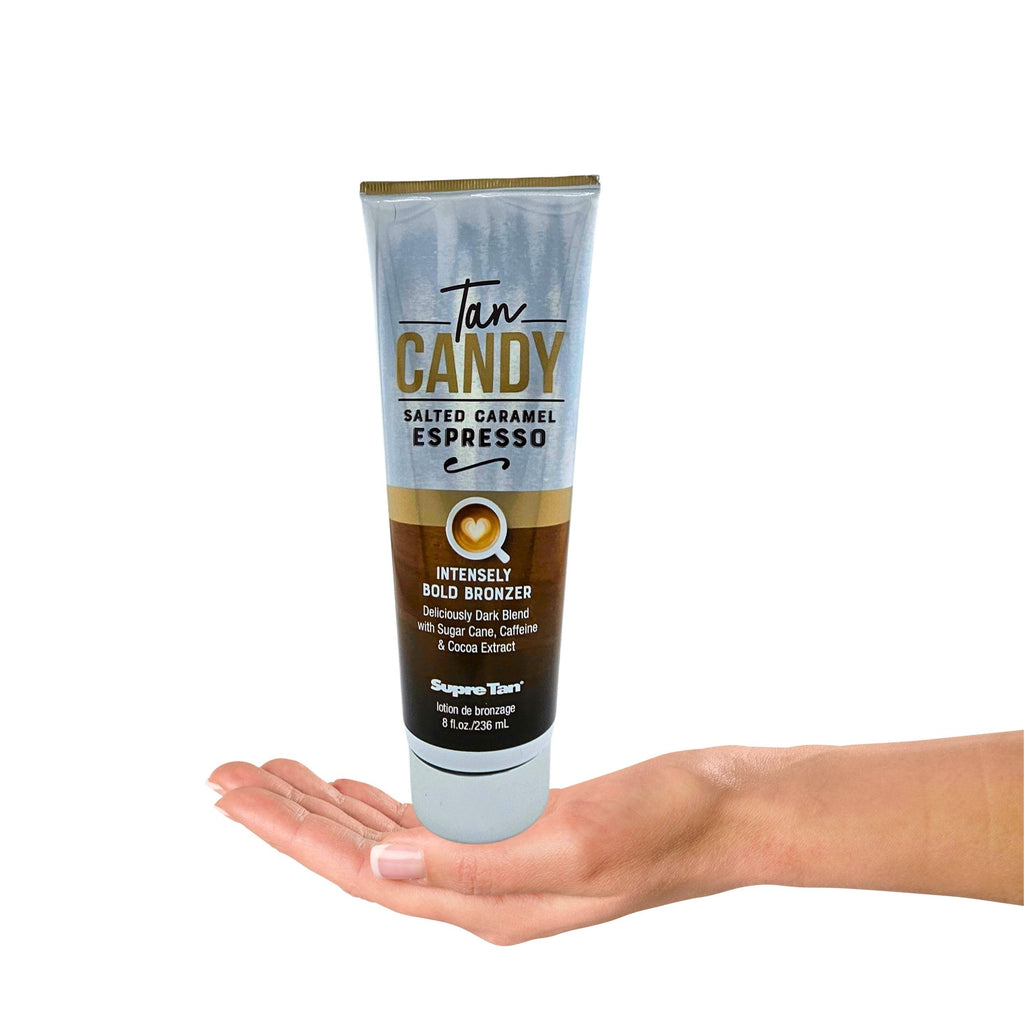 Supre Tan dark blend tanning lotion side profile