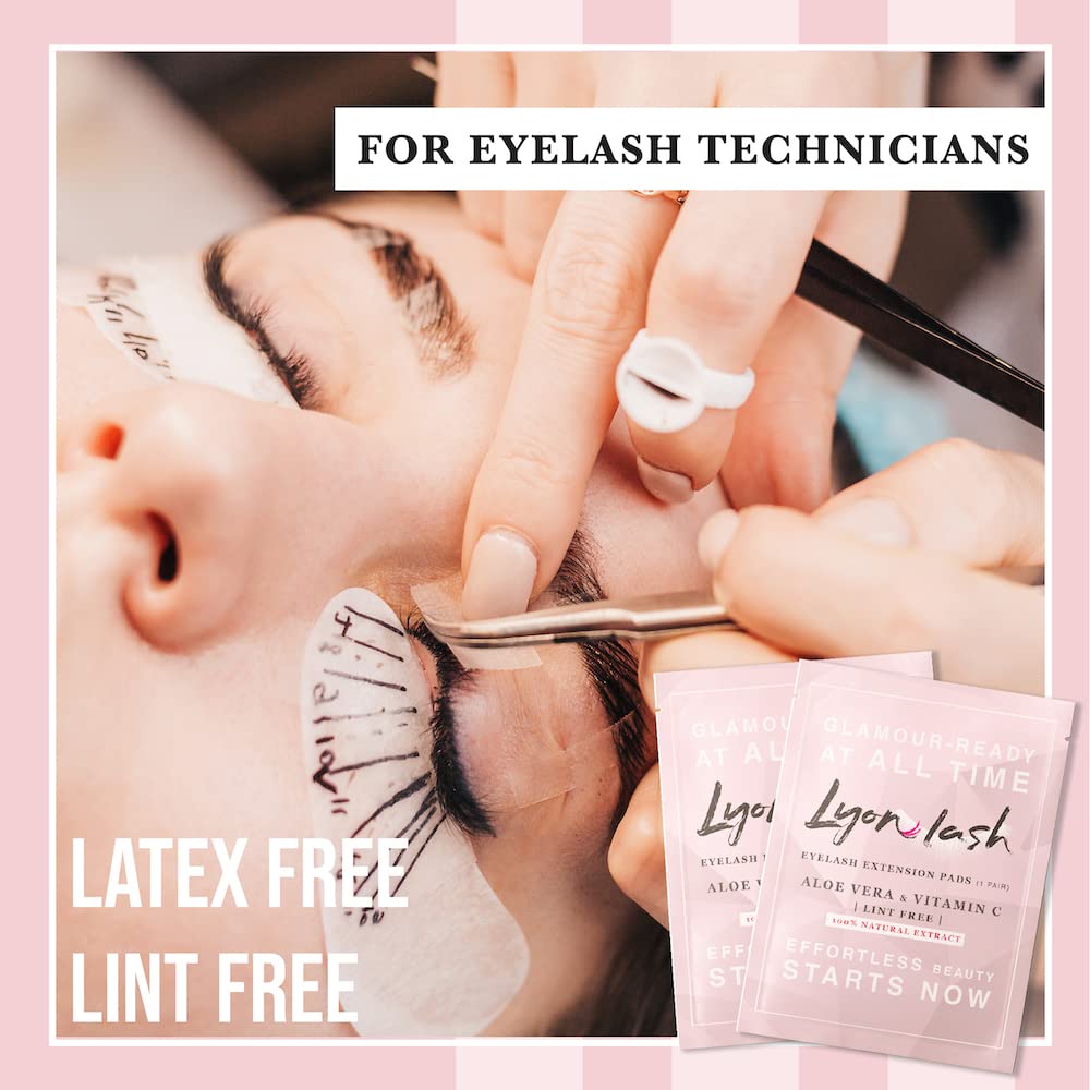 Premium under eye gel pads for professional lash extension application