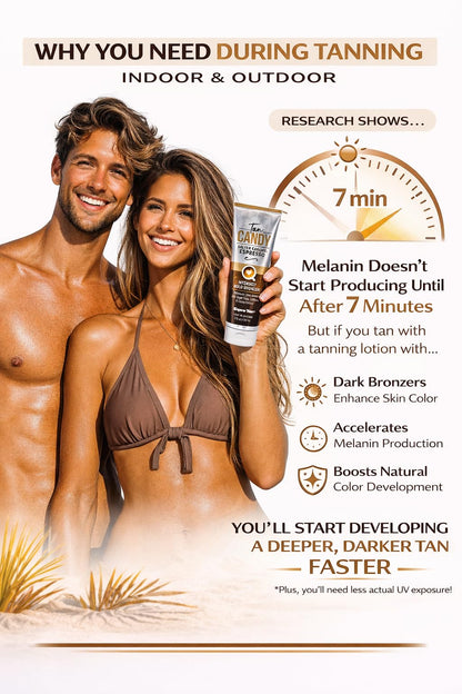 Supre Tan Candy Salted Caramel Espresso intense bronzer bottle side profile