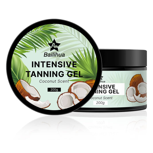An Bailihua tanning gel cream coconut scent packaging