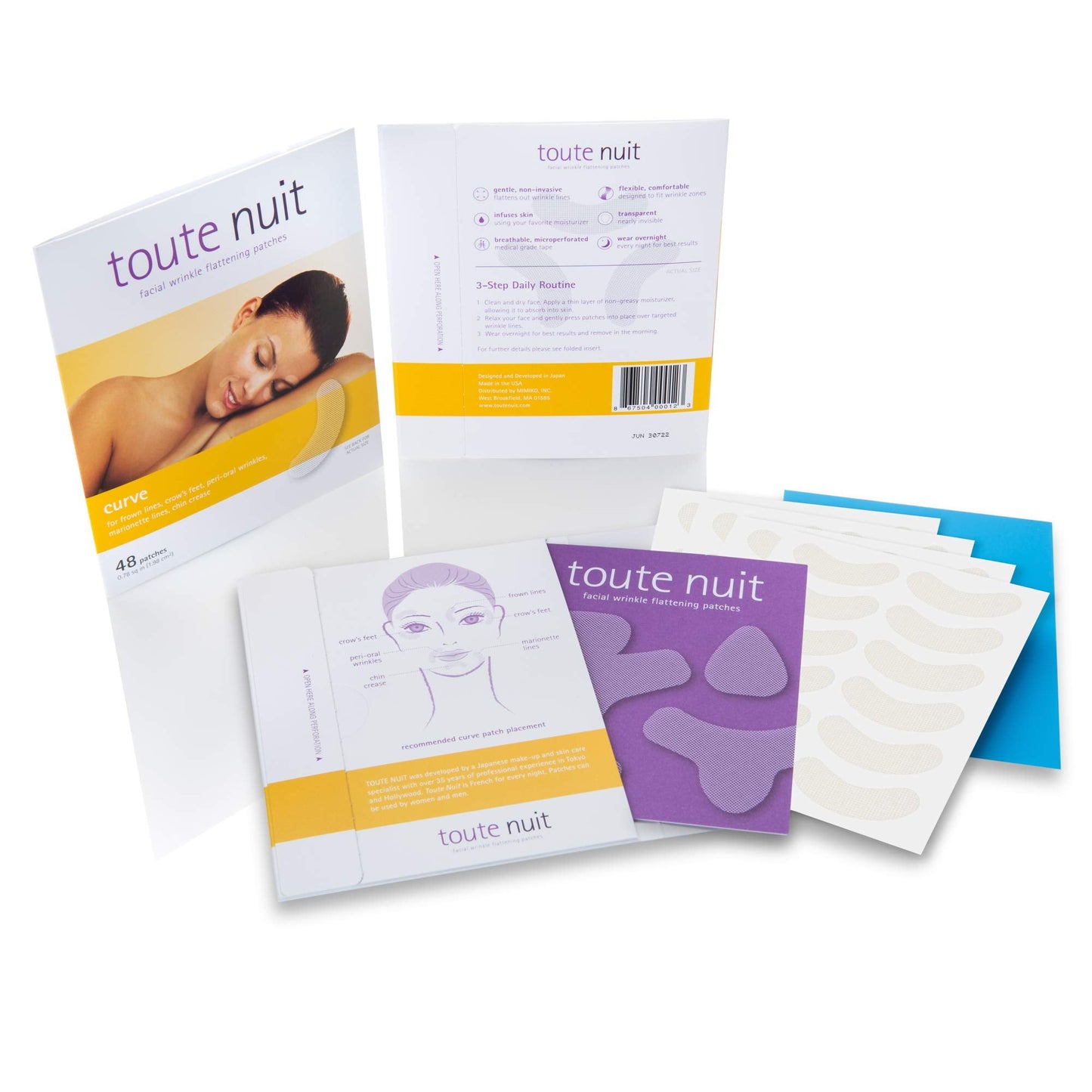 Professional USA imported Toute Nuit face care product packaging
