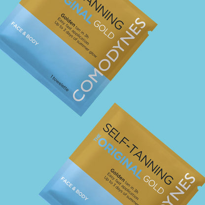 Natural glow result after using Comodynes towelettes
