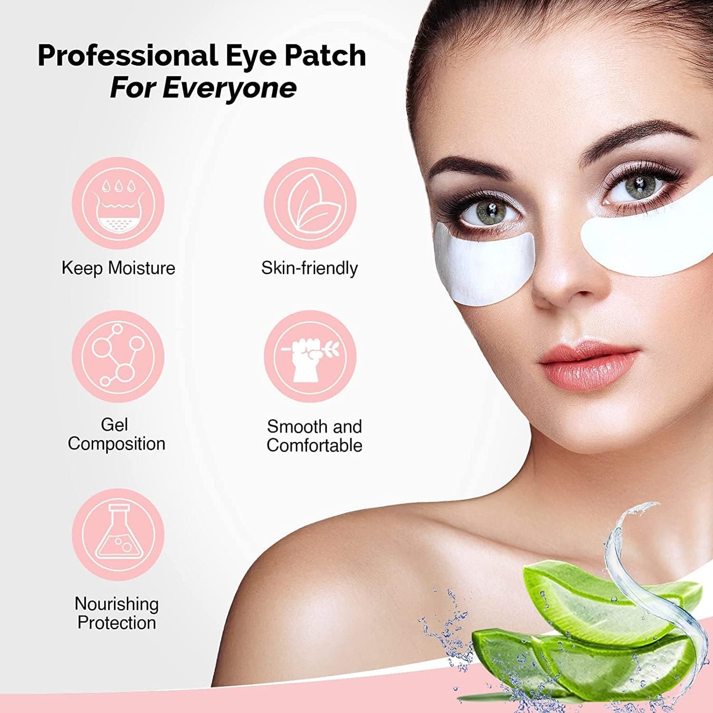 GreenLife eyelash extension gel pads kit containing individually wrapped foil packets.
