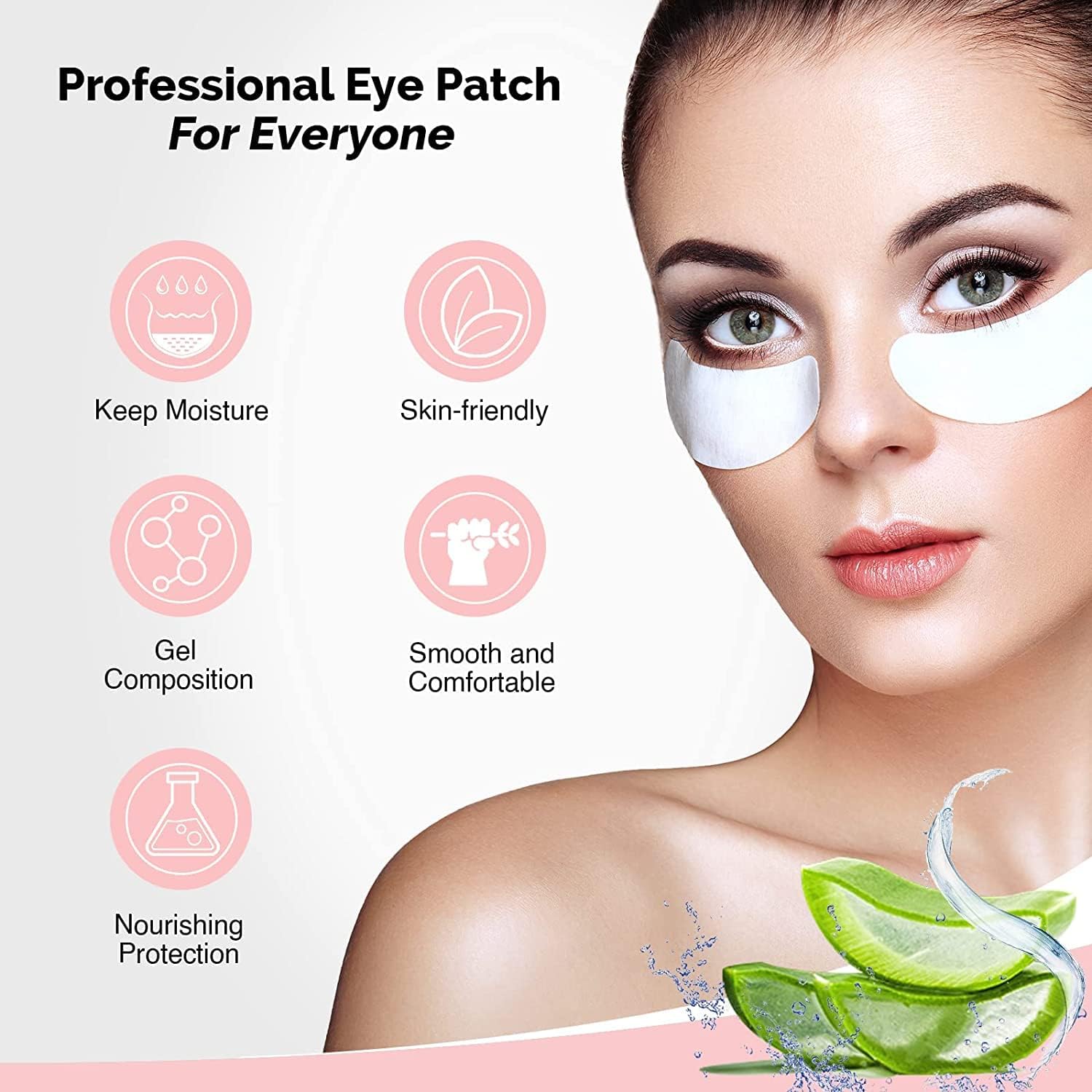 GreenLife eyelash extension gel pads kit containing individually wrapped foil packets.