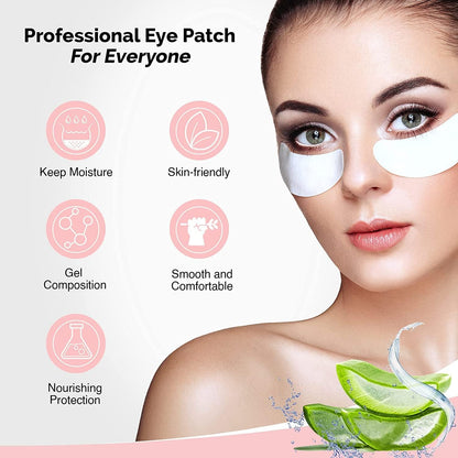 GreenLife eyelash extension gel pads kit containing individually wrapped foil packets.