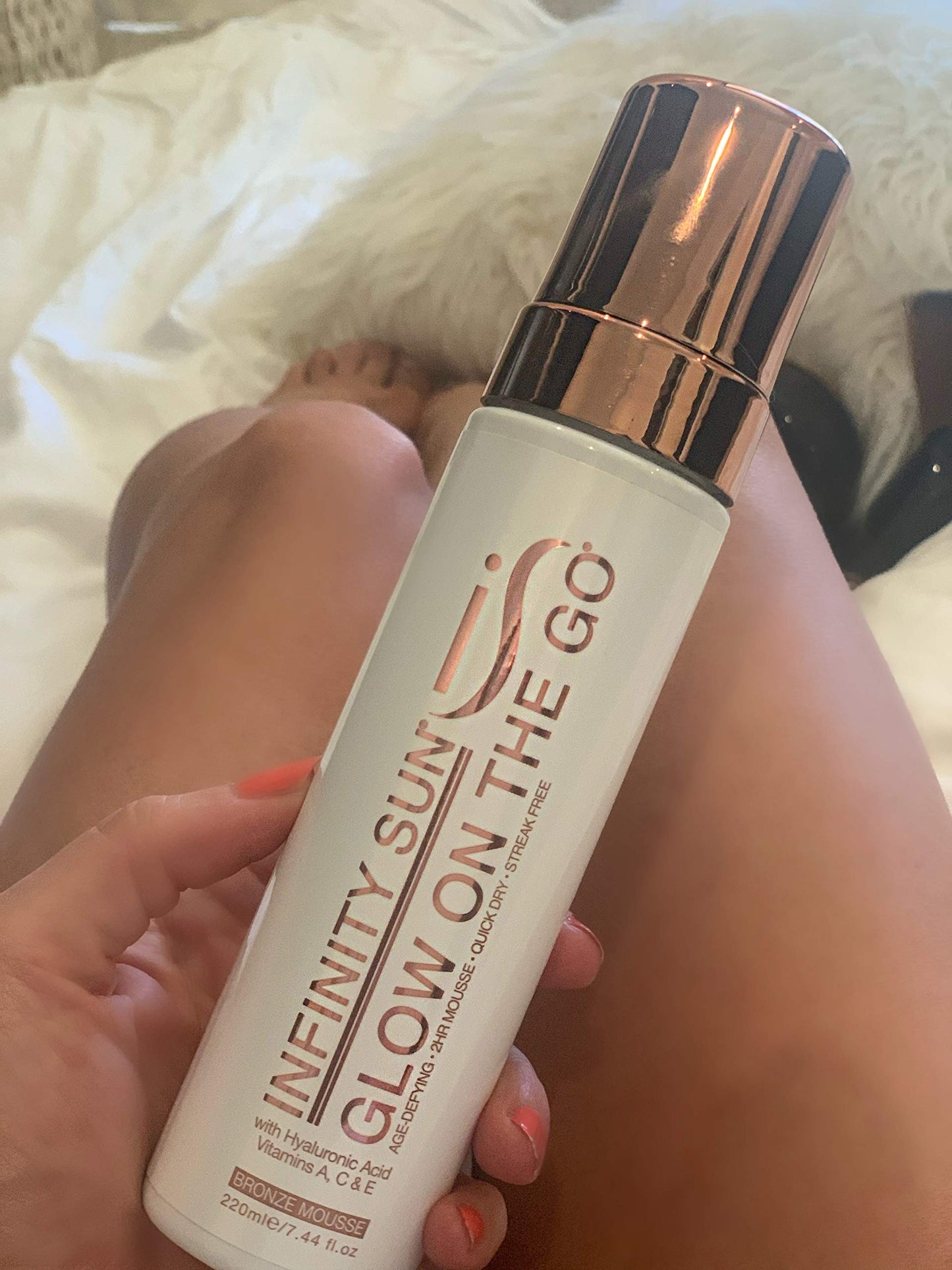 Infinity Sun bronzing mousse application instructions