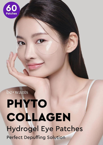 BE+WANTS hydrogel eye patches texture and application detail
