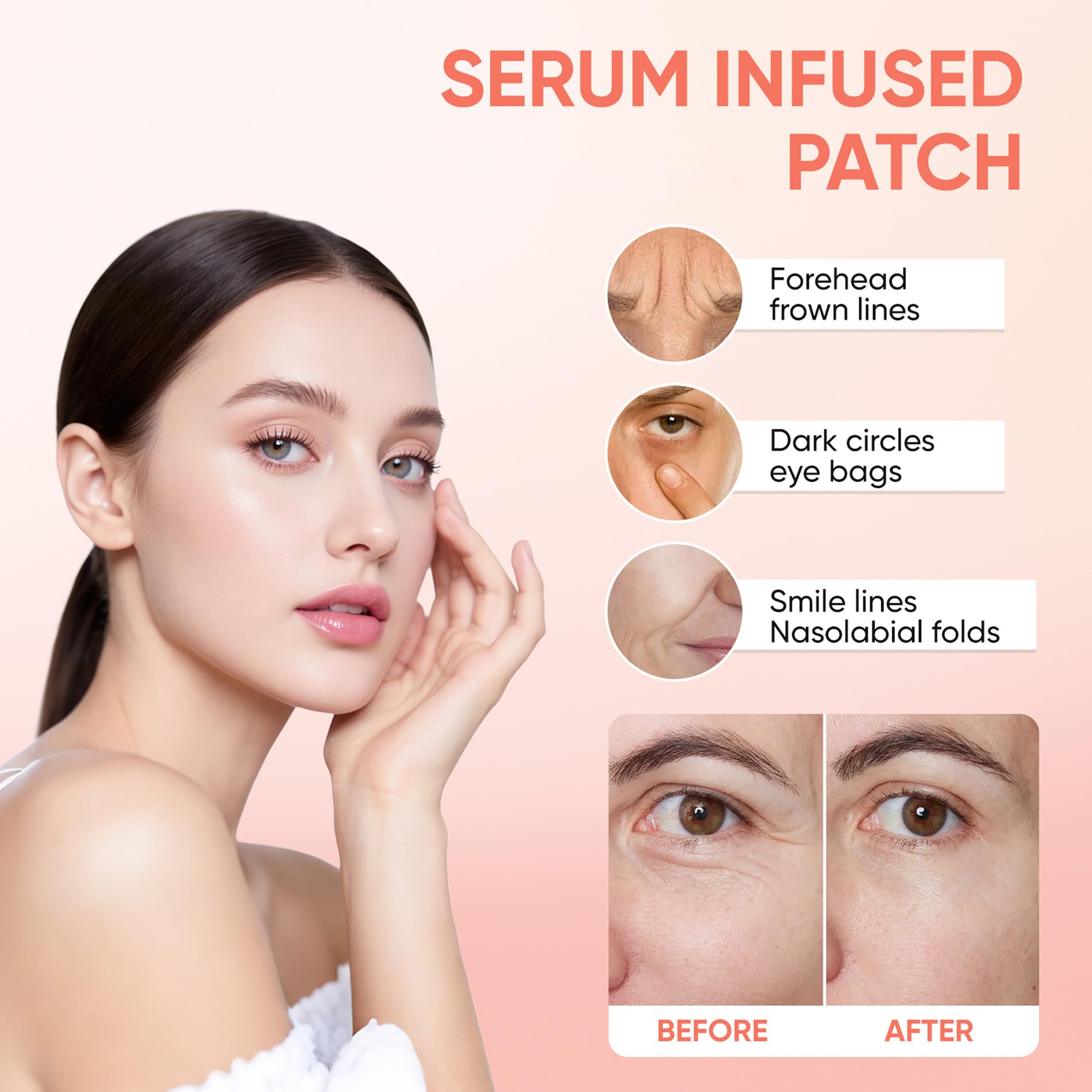 Novalift hydrating under eye patches unboxing view with protective trays.