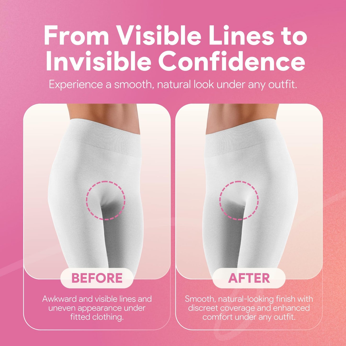 Three pack seamless smooth cover for women activewear